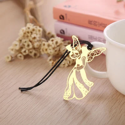 1 X Закладка с угловым листом kawaii Канцелярские металлические закладки для книжного держателя школьные принадлежности papelaria - Цвет: Angel