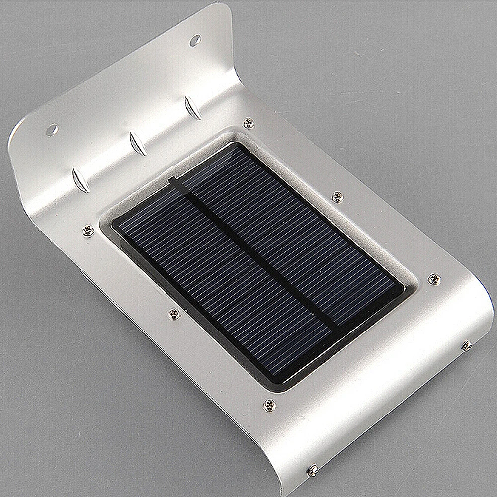 16 Светодиодный ных ламп на солнечной батарее звуковой датчик садовый уличный