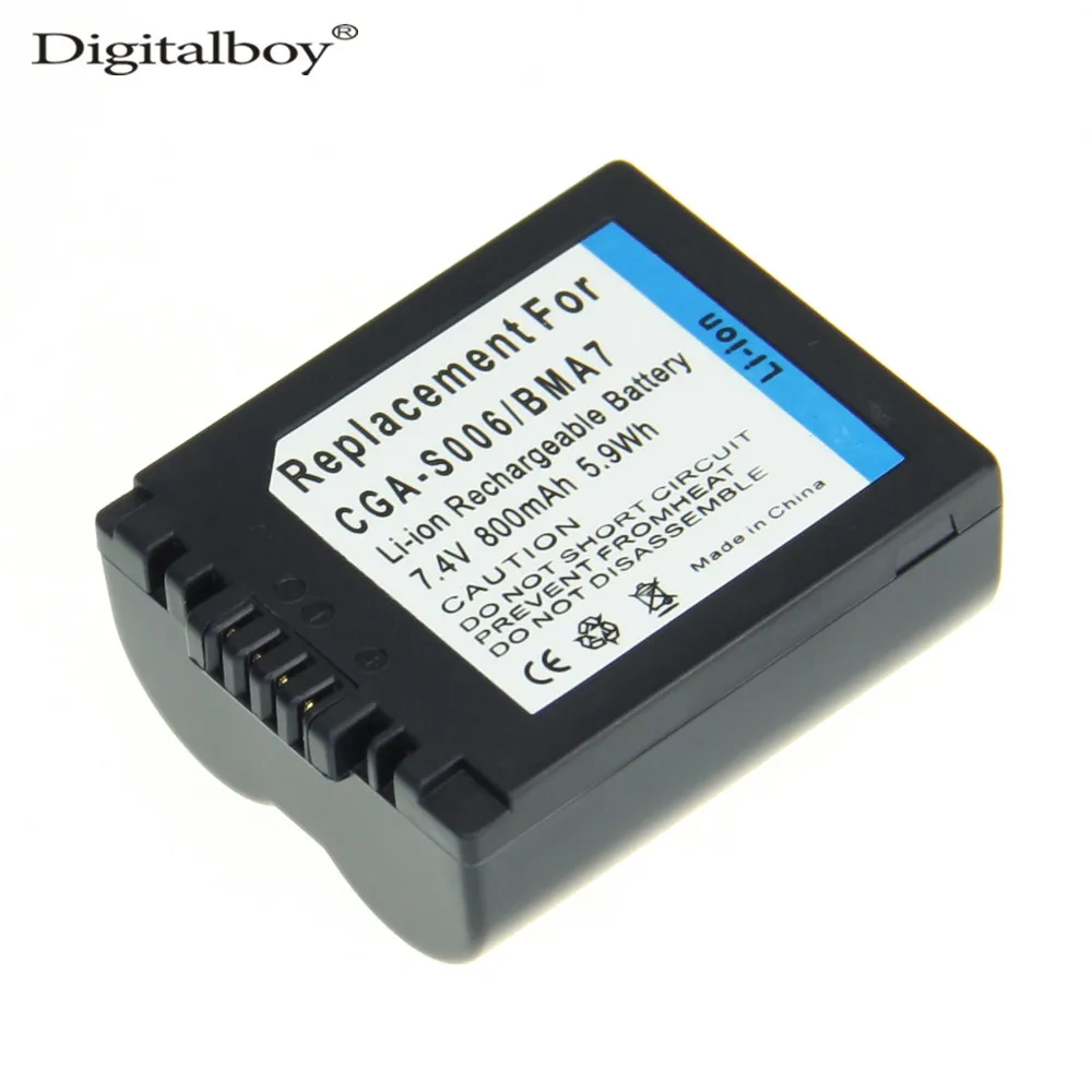 Digitalboy 1 шт. CGA-S006E cgrs006a CGR-S006E cgr-s006a/1B bp-dc5u Батареи для камеры Panasonic Lumix fz30-k fz8ef-s fz30-s |