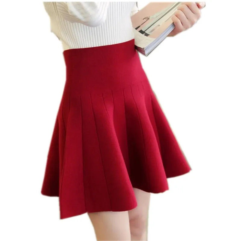 Женская короткая трикотажная юбка облегающая универсальная трапециевидной