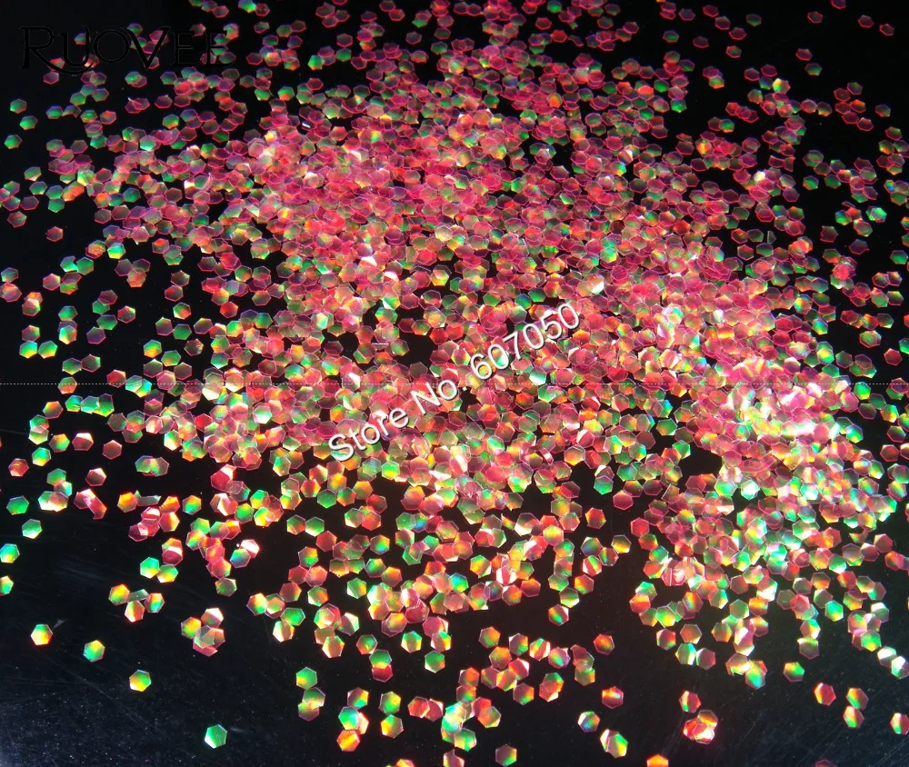 

YLP13#-2MM Fish Scale Iridescent Colors Shifting Glitter Hexagon Flakes for DIY Glitter Nail Art Craft Gifts Decoration