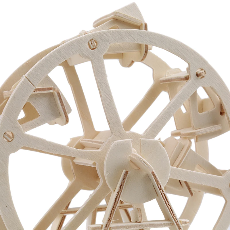 DIY деревянные игрушки 3D колесо обозрения здание головоломка игра сборка игрушка