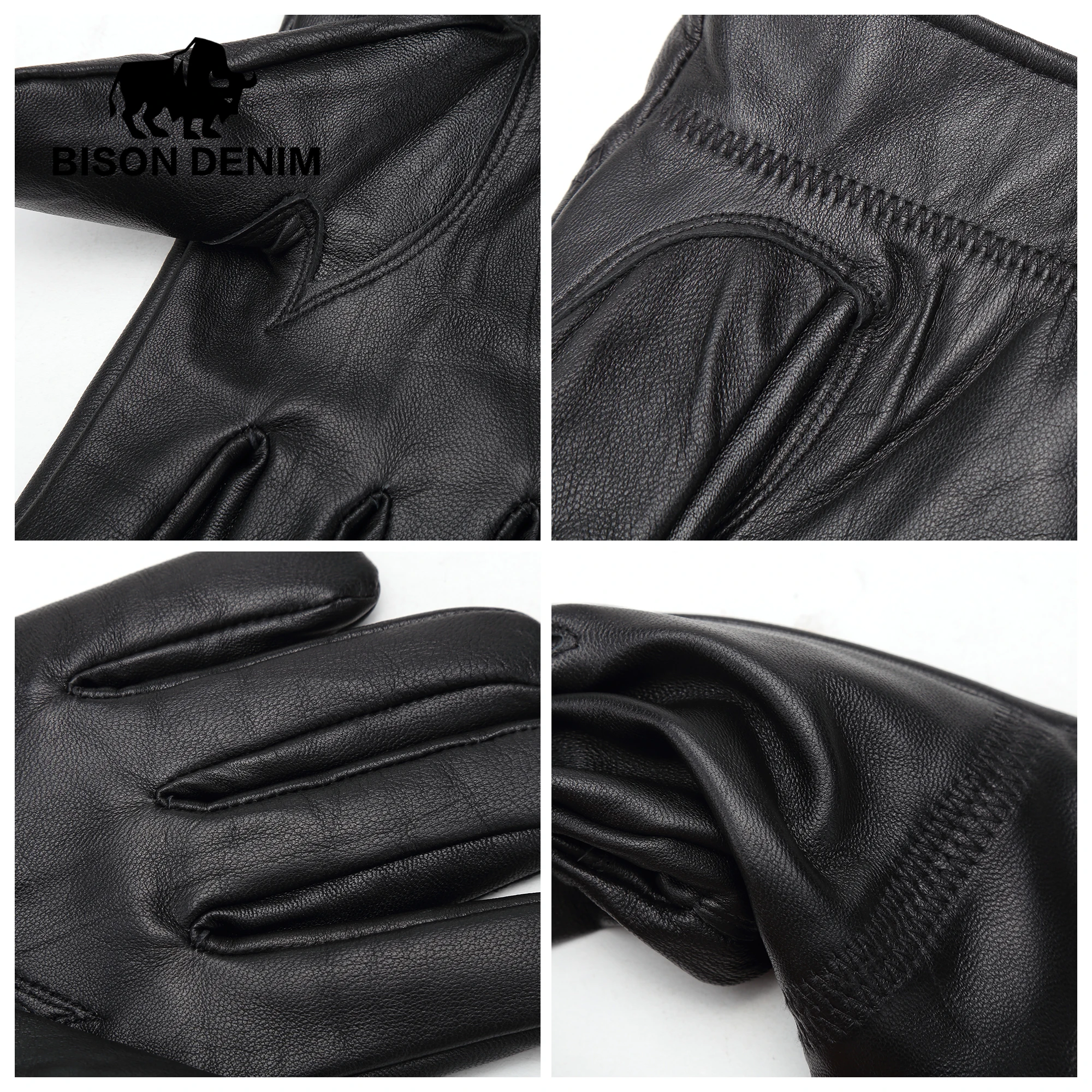 Бизон джинсовые Для мужчин зимние теплые перчатки на открытом воздухе из