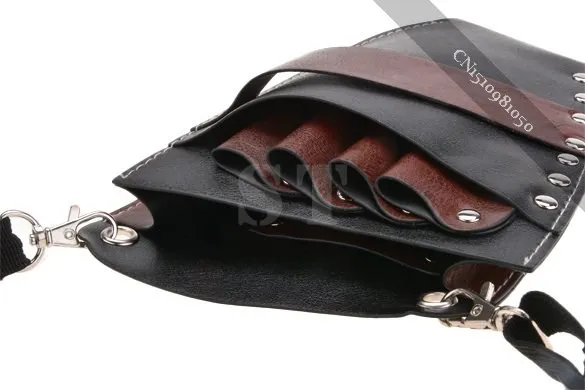 Faux Leather Barber Scissors Hairdressing Kit Bag with Shoulder Waist Belt | Багаж и сумки