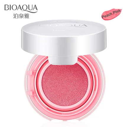 BIOAQUA Air cushion BB крем изоляция румяна, соевое молоко матовый жемчуг румяна высокого качества макияж лицо румяна - Цвет: Peach Pink