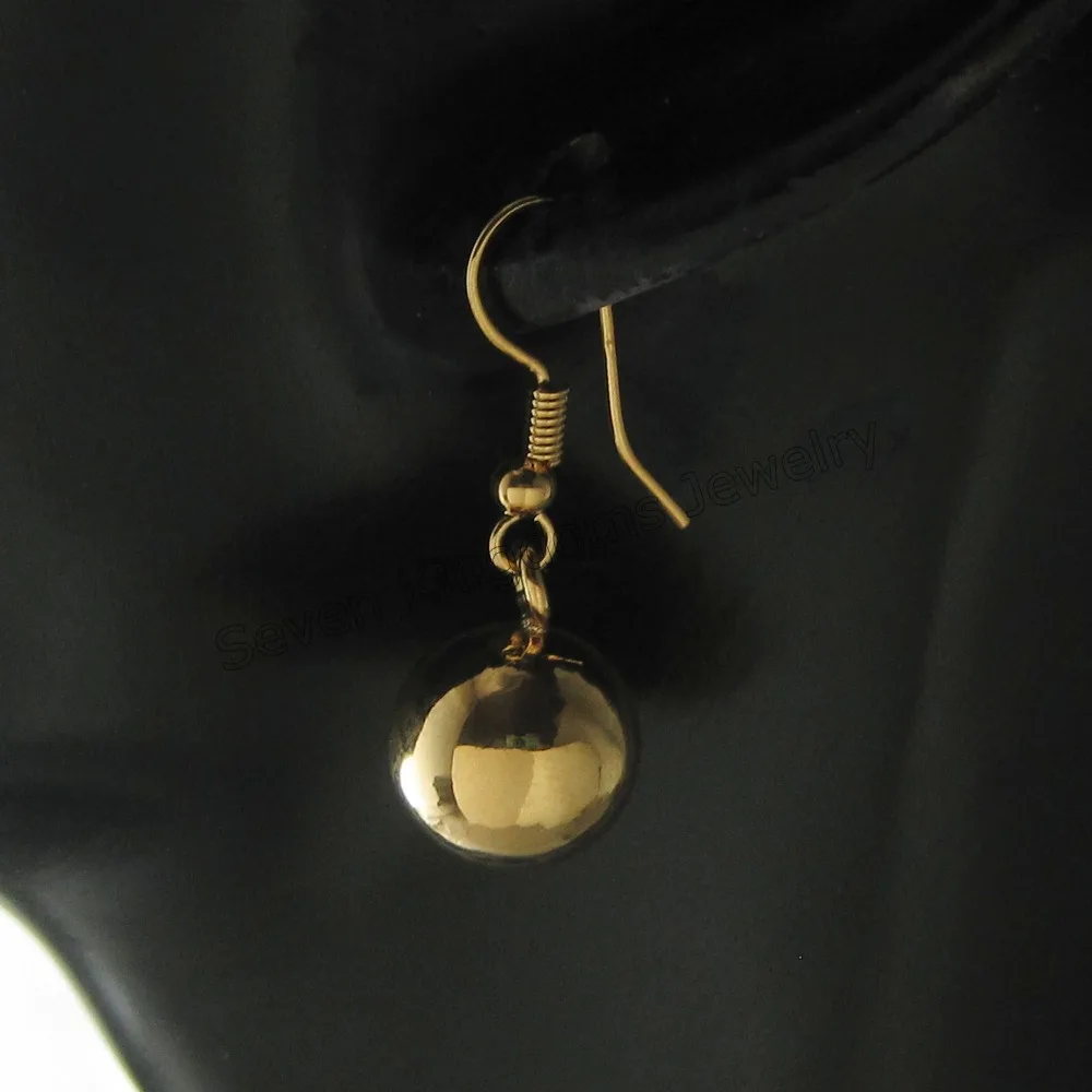 Foromance/Висячие серьги простые шарики очаровательные диаметр 12 мм висячие высота 31