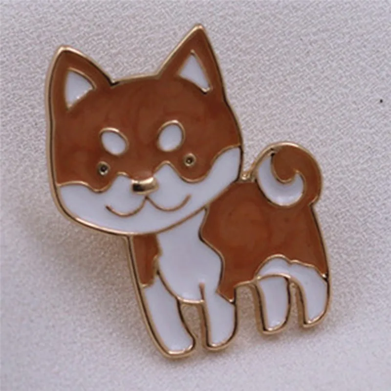 Мультяшные броши для собак милые булавки кулон значок украшенные ювелирное