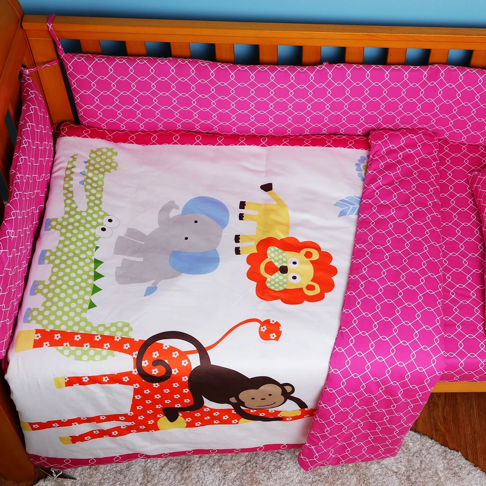 Комплект постельного белья i baby из 9 предметов хлопковая простыня с рисунком