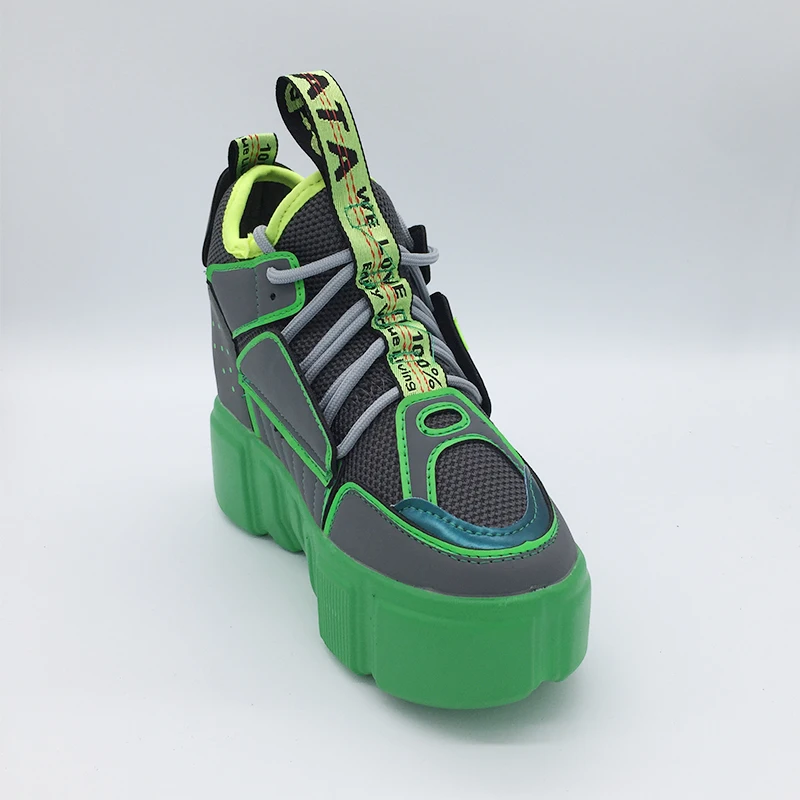 Женские кроссовки весна-лето 2019 женская повседневная обувь на высоком каблуке 11