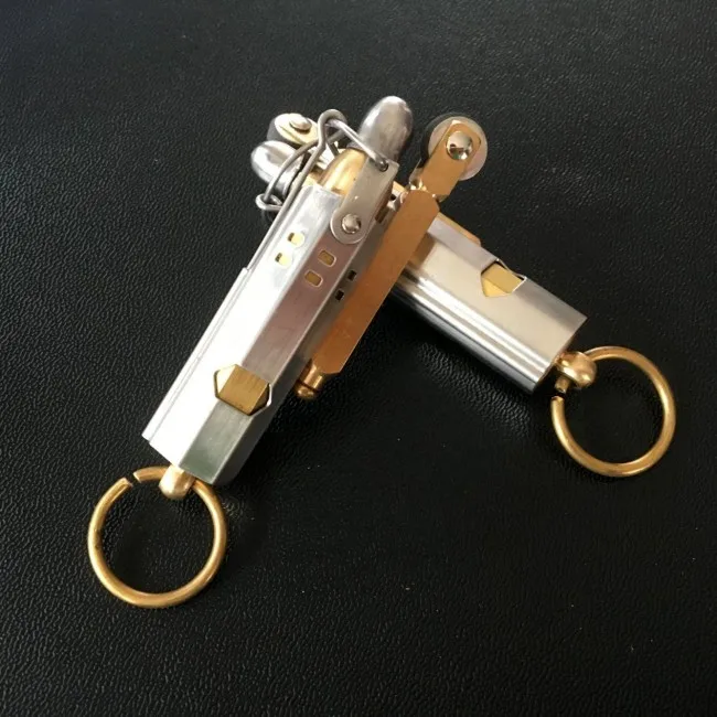 Винтажная керосиновая Зажигалка из меди и нержавеющей стали. Металлическая