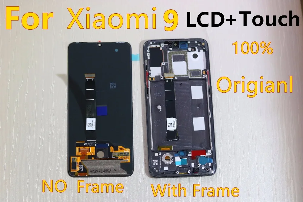 6 39 ''AMOLED Оригинальный ЖК дисплей для xiaomi Mi 9 Mi9 сенсорный экран дигитайзер