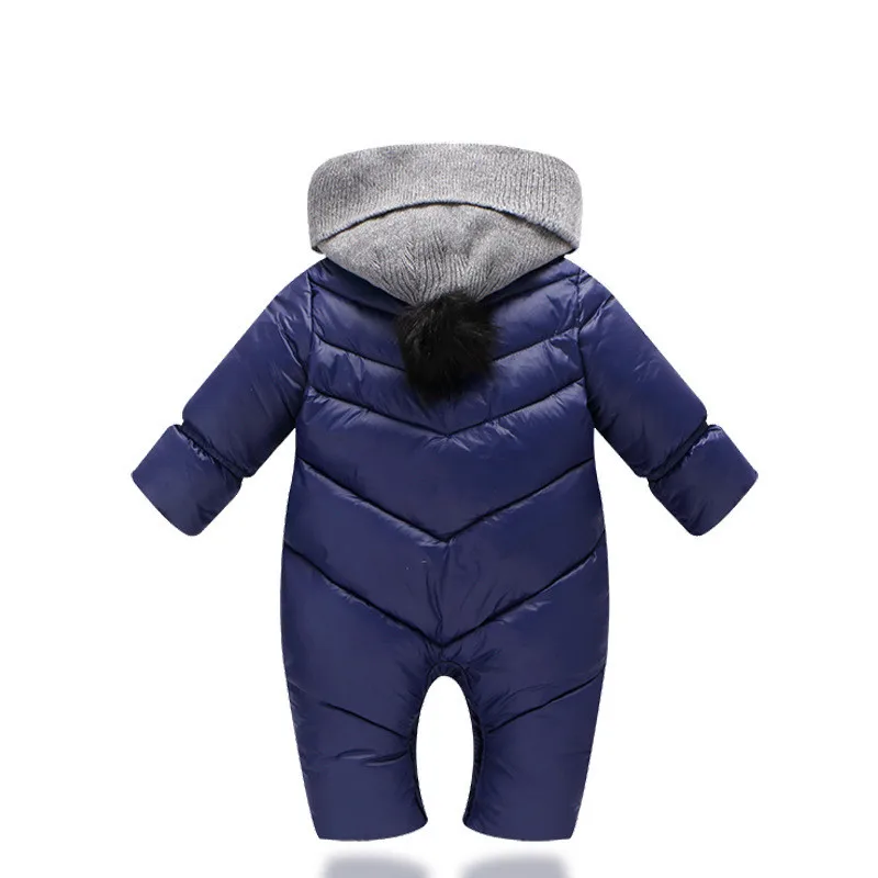 Комбинезон для новорожденных зимний комбинезон с длинным рукавом теплый