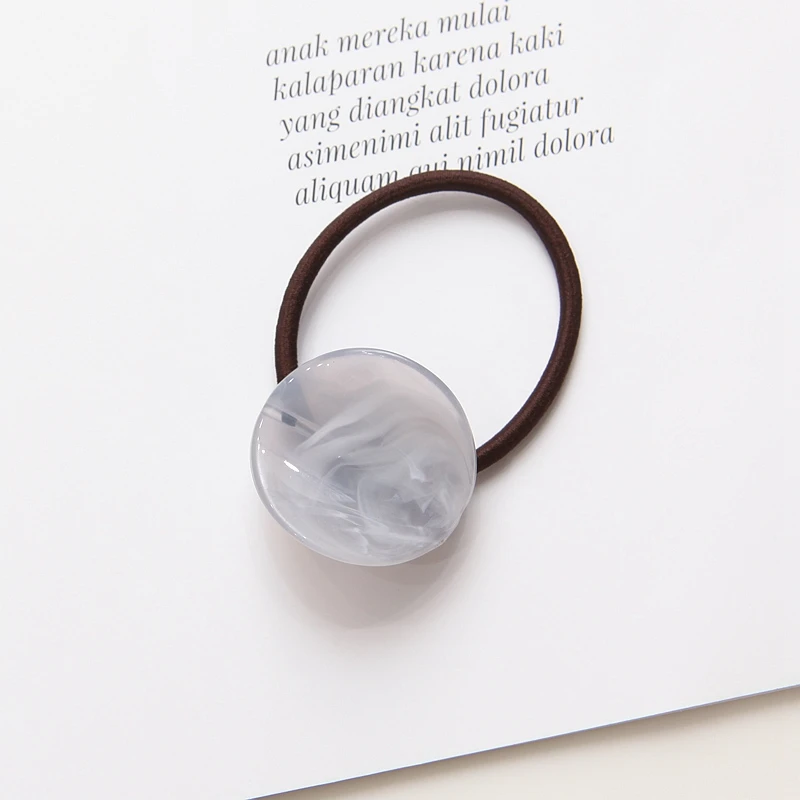 Элегантные женские мраморные резинки для волос в японском и корейском стиле