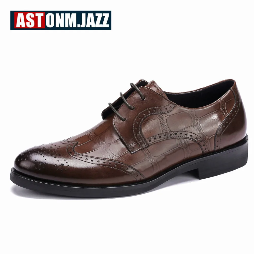 Мужские свадебные модельные туфли повседневные туфли-оксфорды из натуральной