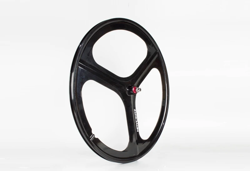 1 front wheel 700C дорожный велосипед колесная фиксированная передача колеса велосипеда цельные 3 спицы колеса велосипеда - Цвет: 1 front wheel