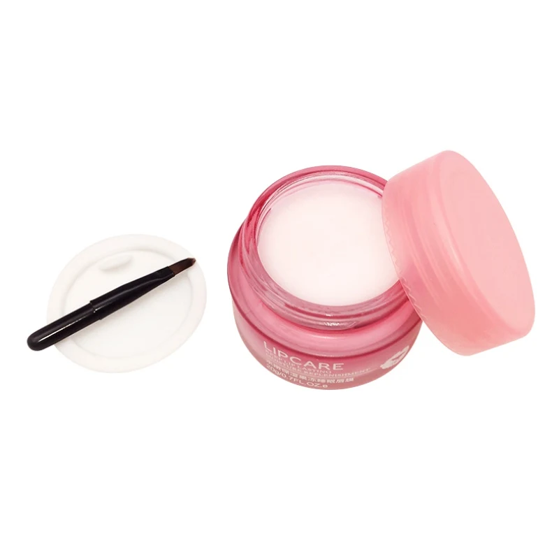 Клубничная маска для сна крем губ увлажняющий питают губы увеличитель