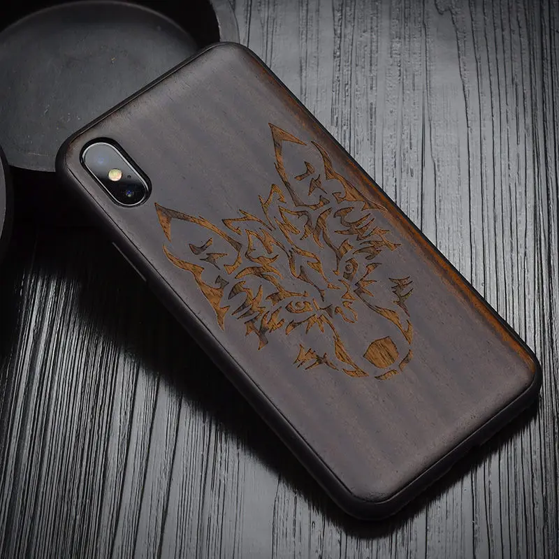 as picture Новинка, чехол для iPhone XS Max, черный, черное дерево, чехол для iPhone XS, резной TPU бампер, Деревянный чехол для iPhone X XR - Цвет: as picture