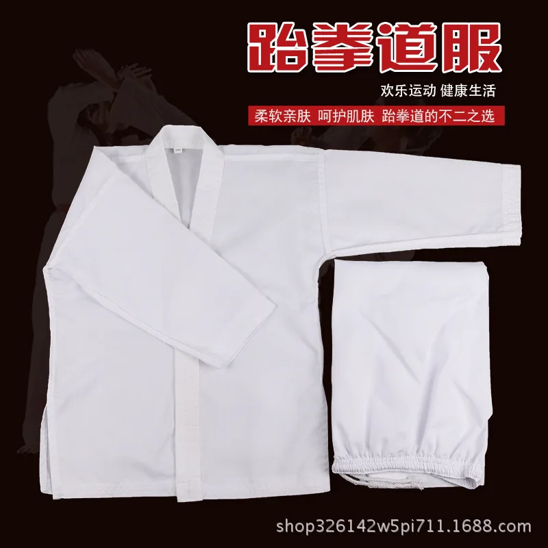 Боевые искусства TKD Tae Kwon Do Korea V образный вырез тхэквондо Dobok для карниза и
