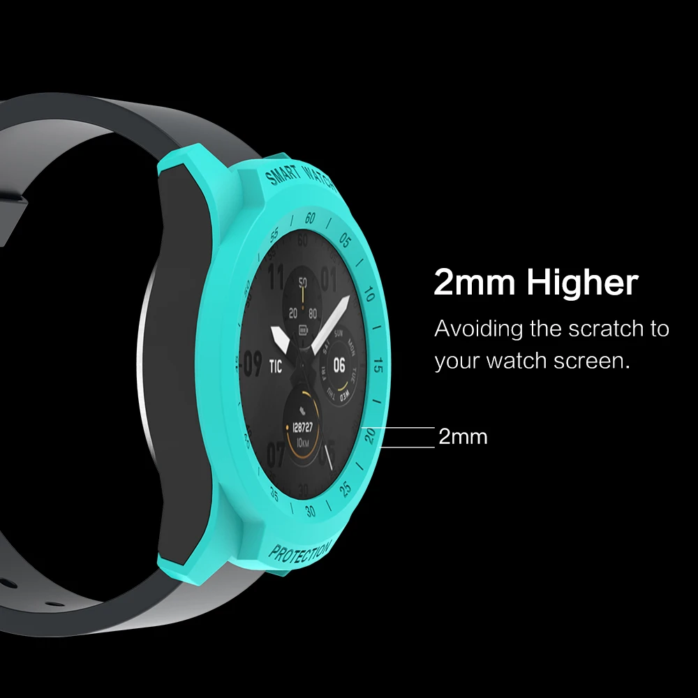 Для TicWatch Pro Чехол SIKAI защитный бампер против царапин чехол для Smart Watch ультра