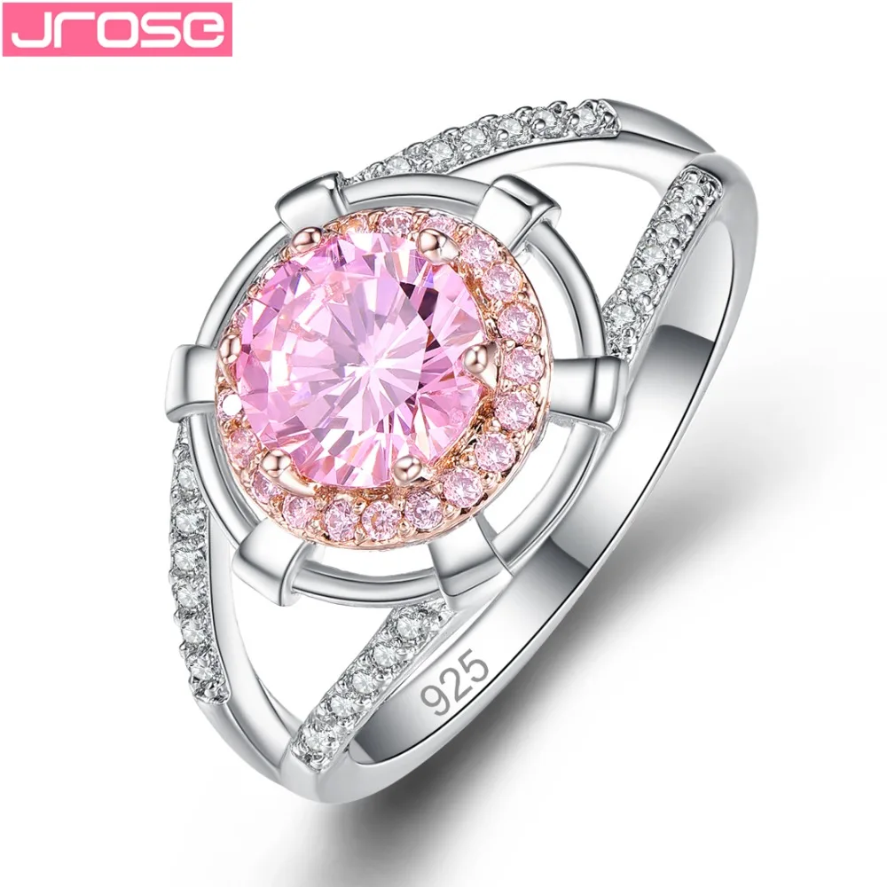 JROSE 2019 классические кубические циркониевые свадебные кольца вечная для женщин