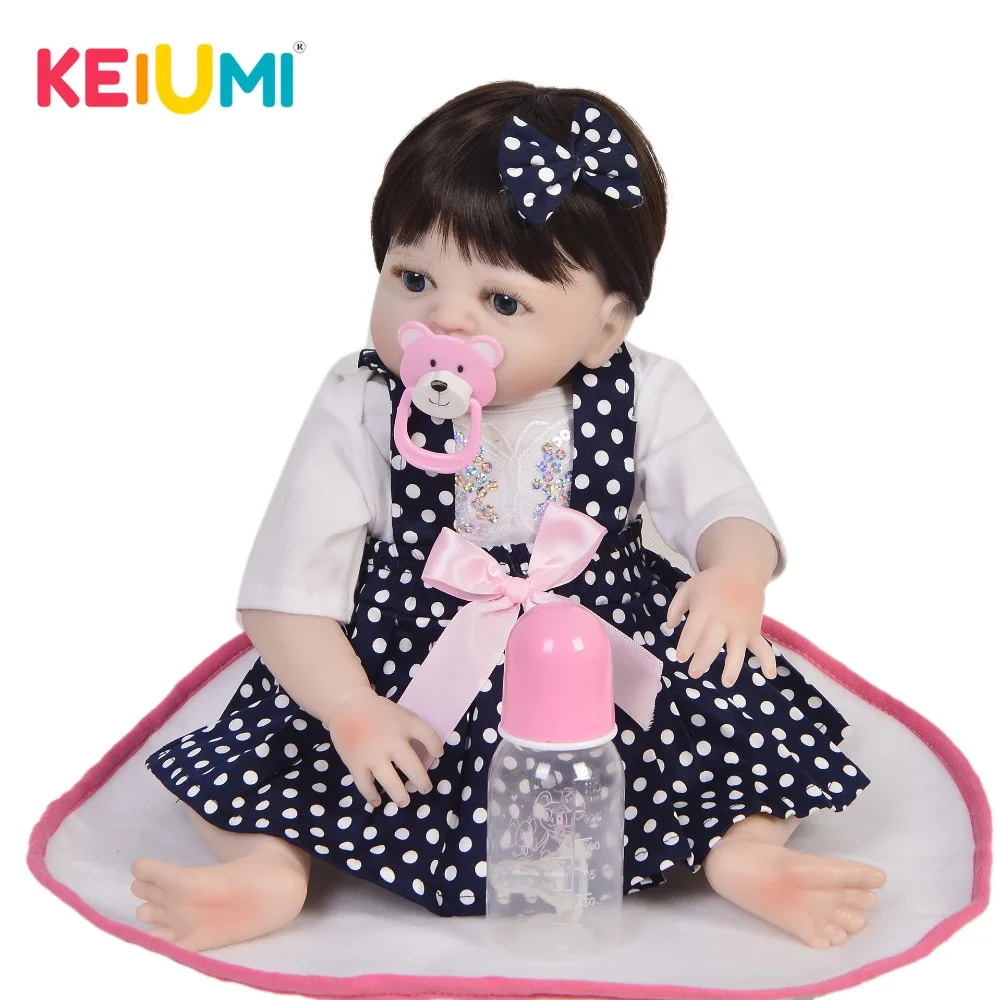 KEIUMI Ограниченная Коллекция куклы для маленьких девочек полностью силиконовые