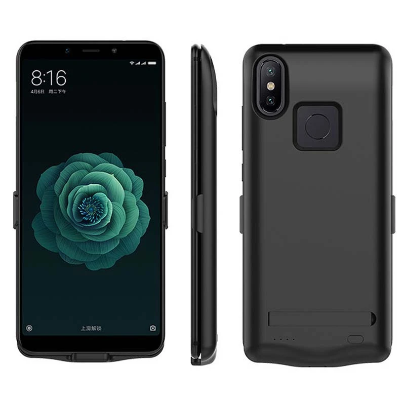 6800 мАч внешняя крышка банка питания для Xiaomi Mi 6X Портативный Задний зажим батарея зарядное устройство чехол для Xiaomi Mi A2 резервный аккумулятор чехол