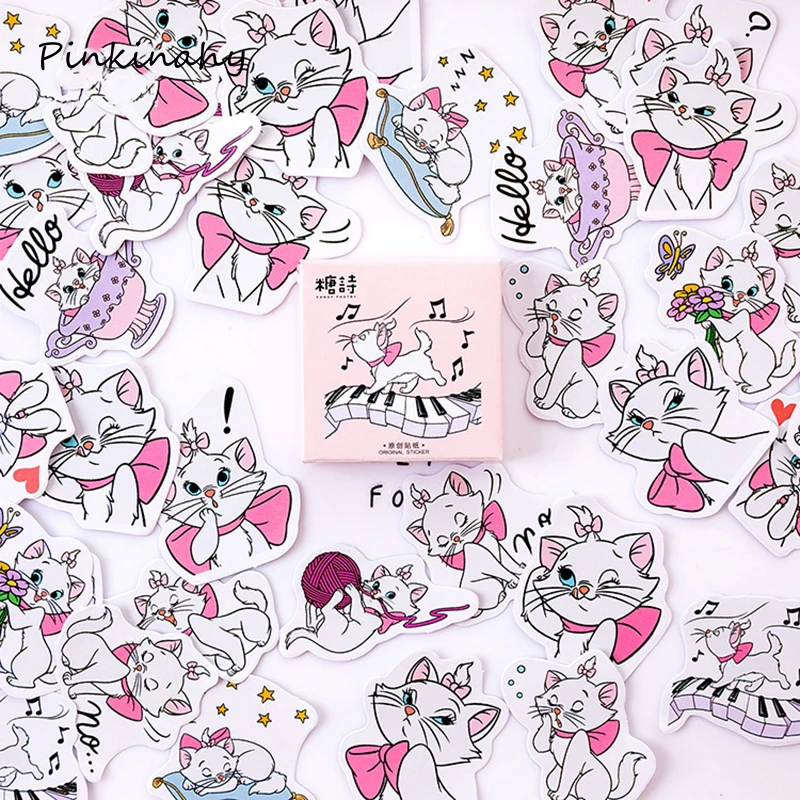 Японский кот Kawaii милые девушки на заказ наклейки для канцелярские принадлежности пули журнал путешественников тетрадь аксессуары стационарные