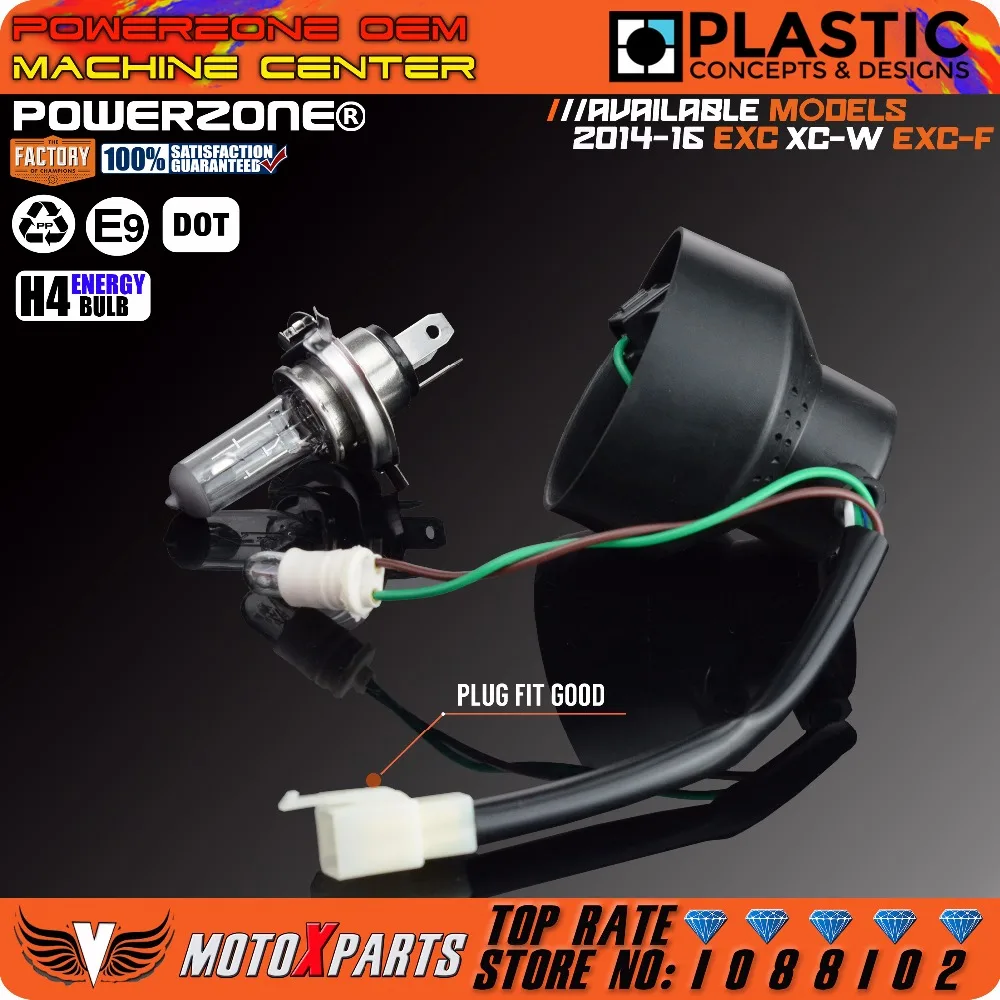 Фара Powerzone с наклейкой для KTM SX F EXC XCF SMR 2016 14 15 |