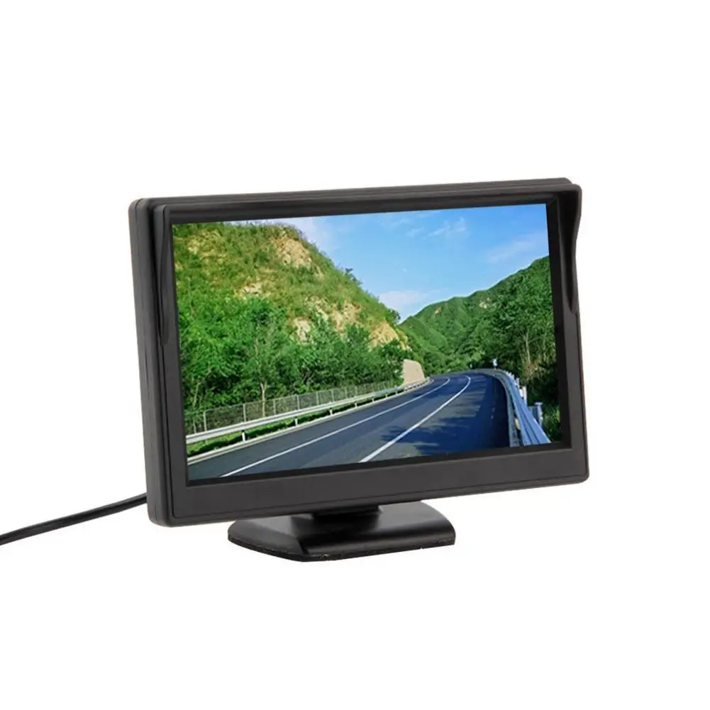 5 inch Color Backlight TFT LCD Mini Car Rear View Monitor Parking Rearview Screen For DVD VCD Reverse Camera ANG | Автомобили и