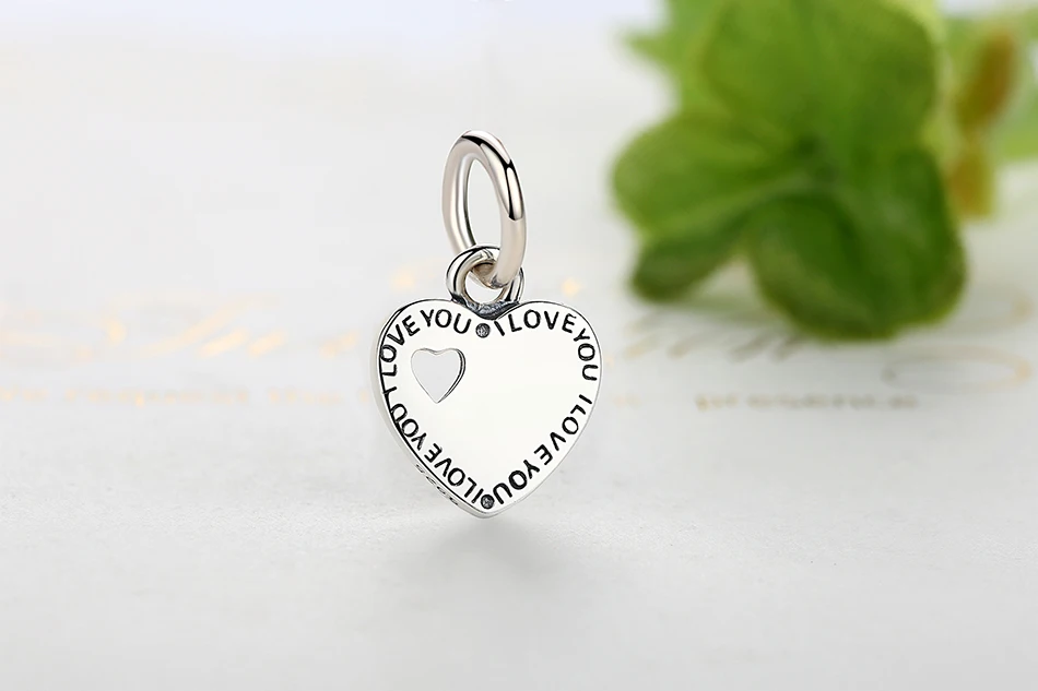ELESHE 925 пробы серебро навсегда сердце бусины, подходят к оригиналу Pandora, очаровательный Браслеты 925 серебро любовь Семья Шарм, изготовление украшений