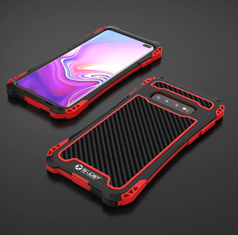 Camo For Samsung Galaxy S10 5G Plus S10+ Armor Metal Aluminum+Silicone Waterproof Shockproof Powerful Protection Case | Мобильные