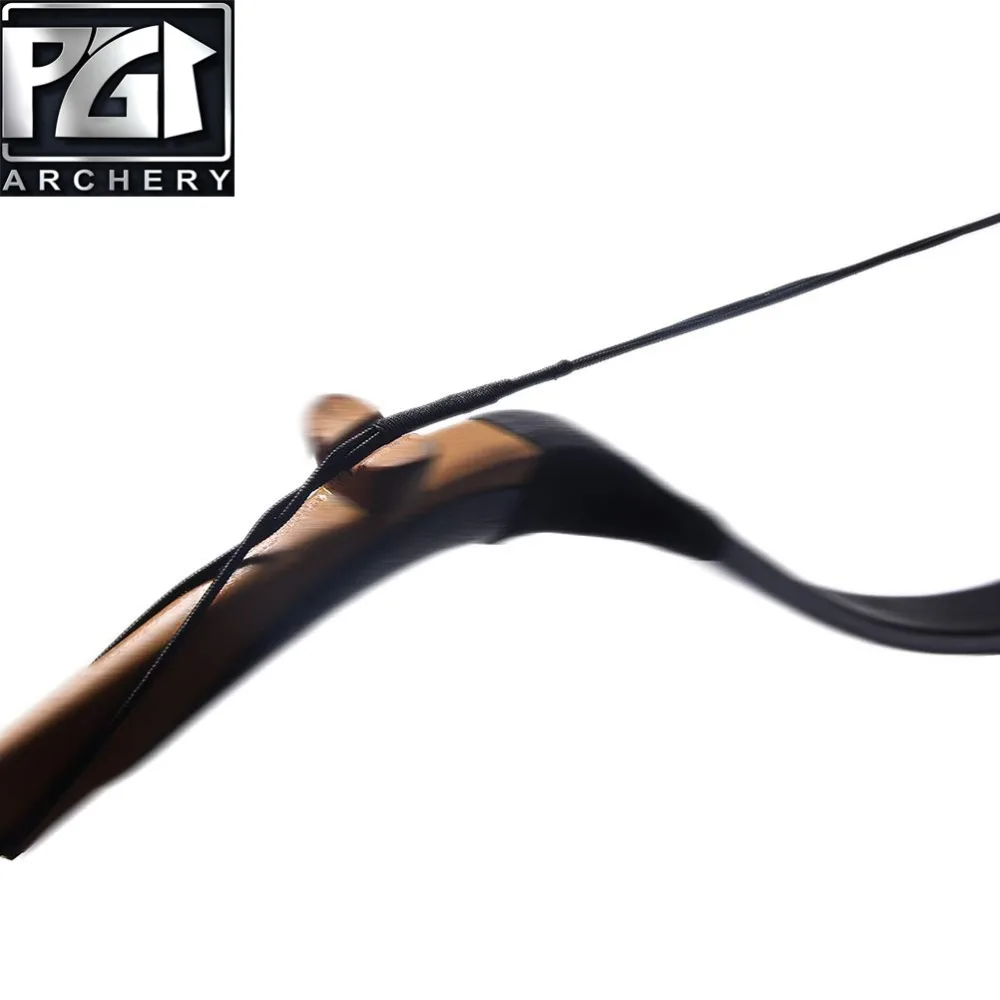 PG1ARCHERY Archery Bowstring 12 нитей ручной работы для рекурсивного традиционного Лука 46 &quot