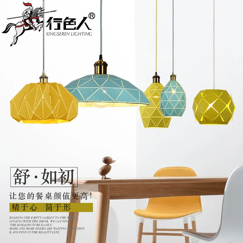 Современные деревянные светильники для столовой Подвесная лампа художественные