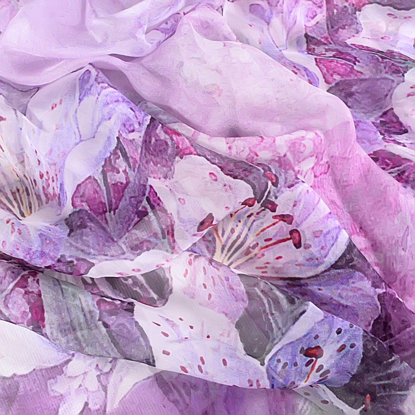 2016 Осень зима длинный шелковый шарф шаль Модный женский из 100% шелка тутового