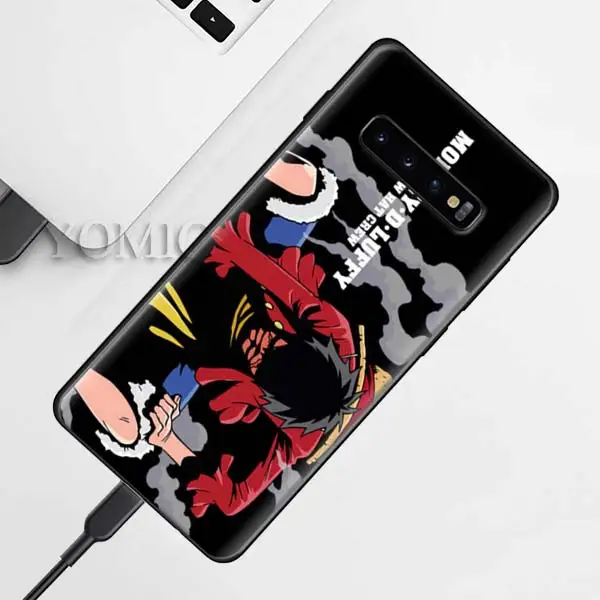 D-010 С героями аниме «Наруто» цельнокроеное черное мягкий чехол для samsung Galaxy S10 5G S9 S8 Plus+ S10e S7 A50 A70 Note 9 8 силиконовый чехол с бантом - Цвет: D-010