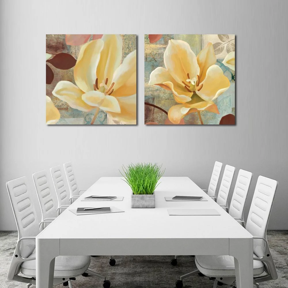 W129 Water Lily Unframed Art Wall Canvas Prints for Home Decorations 3 PCS |