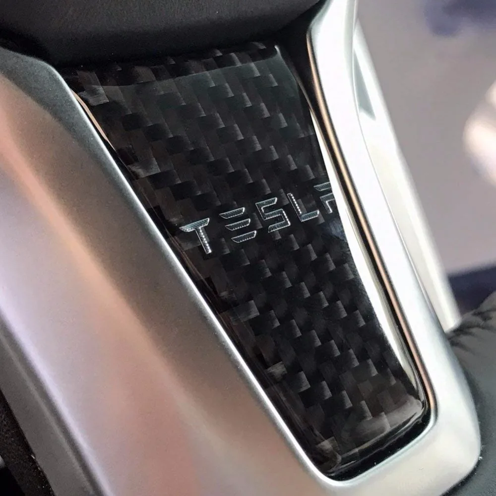 Tesla Автомобильная дверная ручка Накладка протектор Наклейка 3D Настоящее углеродное волокно с полиуретаном для Tesla модель S