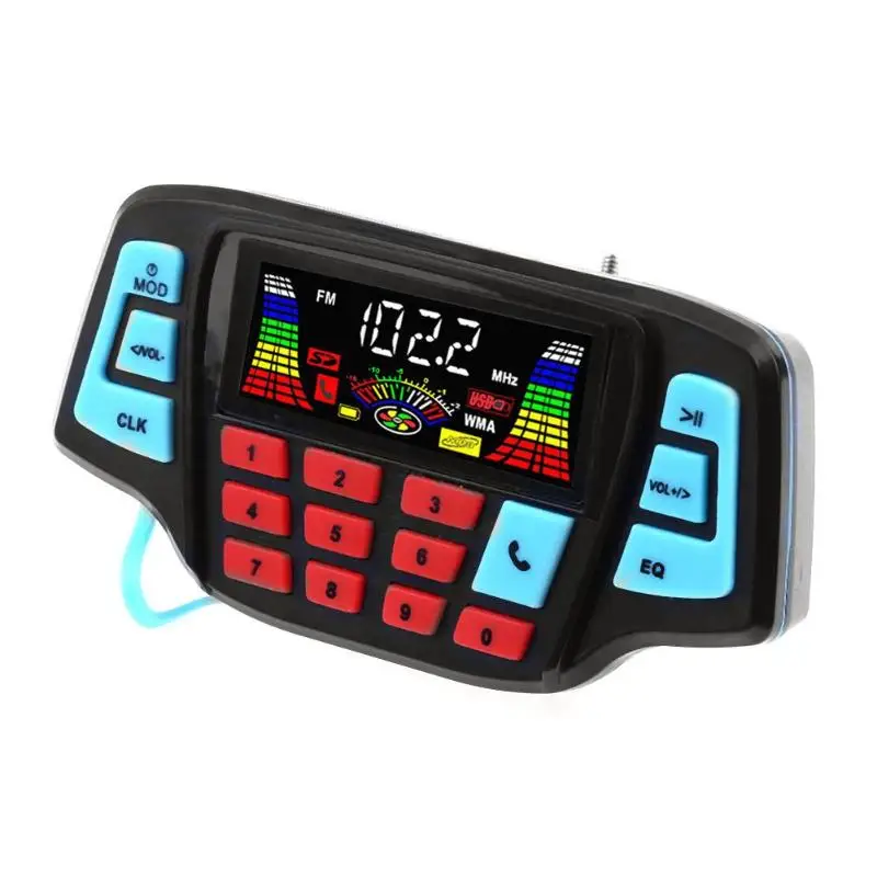New Motor MP3 Music Player Motorcycle Audio Handsfree Bluetooth Stereo Speakers FM Radio Waterproof Sound System Accessories | Автомобили