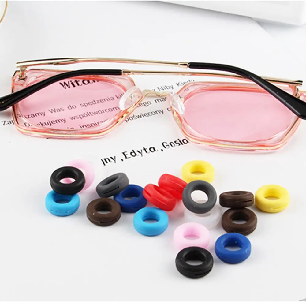 Eyeglass Temple Tips Sleeve Retainer Silicone Anti-slip Holder Elastic Comfort Glasses Ear Hook Glasses Leg Accessories