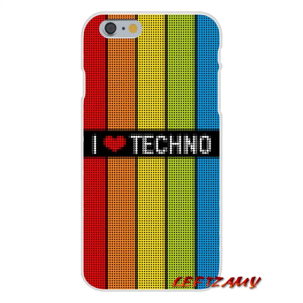 I Love Techno аксессуары чехлы для телефонов Huawei P Smart Mate Honor 7A 7C 8C 8X 9 P10 P20 Lite Pro Plus |
