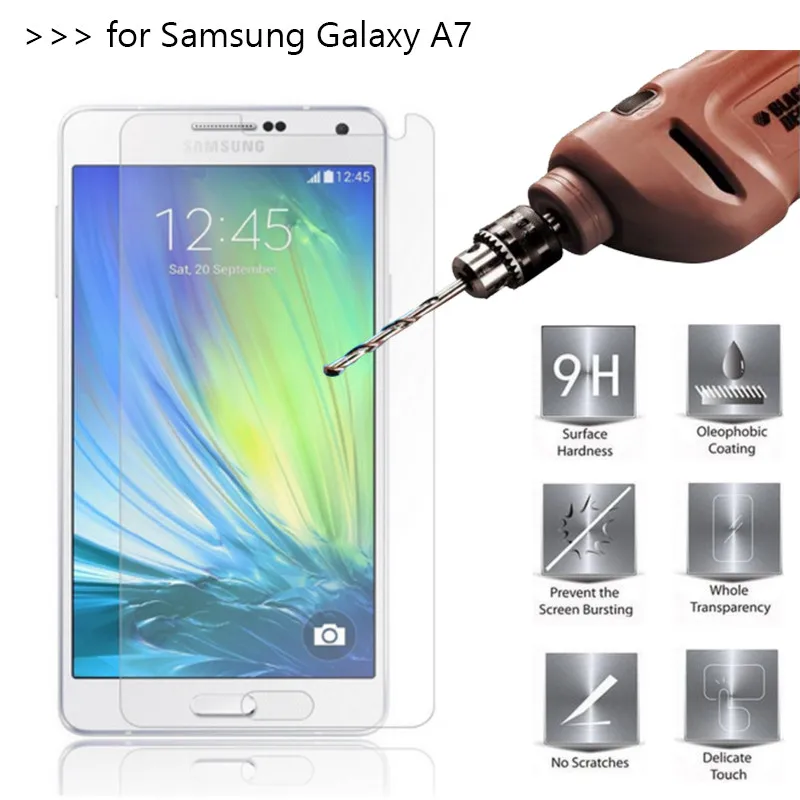 2.5D 0 26 мм 9H закаленное стекло для Samsung Galaxy A7 2015 A700 A7000 A700F защитная пленка|glass for