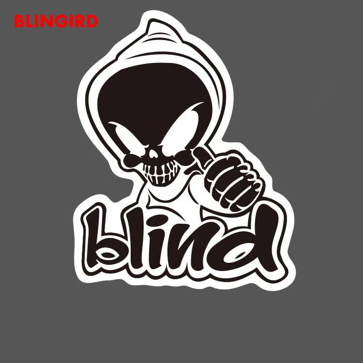 Blingird 1/5 штук слепой Череп Наклейка Граффити наклейки мотоцикл внешние аксессуары