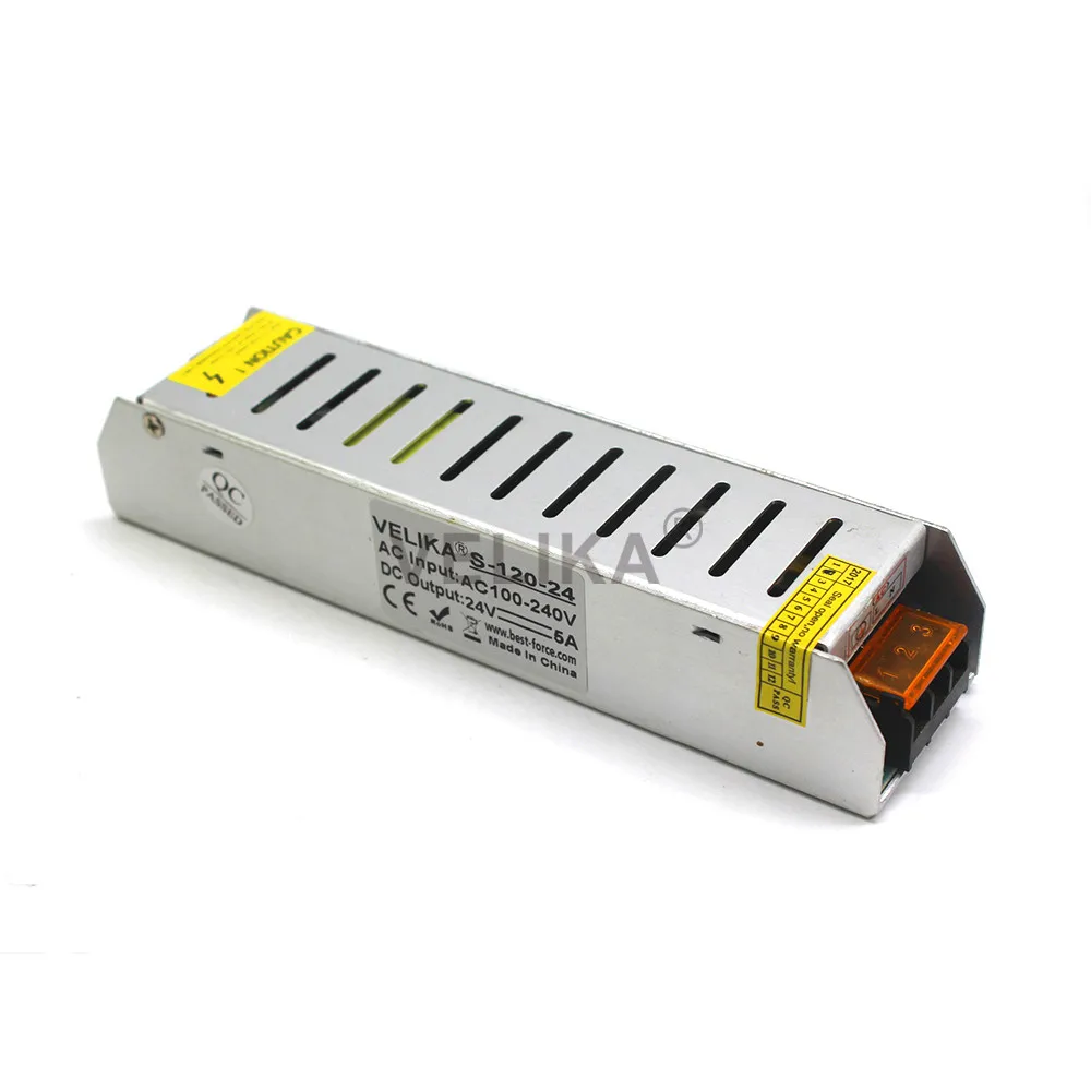 Лучшее качество 24V 5A 120W Драйвер импульсного источника питания AC 100 240V вход в dc24v