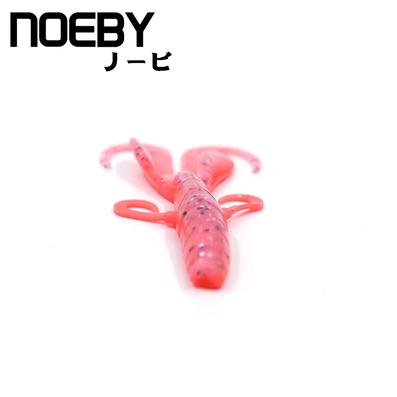 NOEBY 6 шт./упак. Мягкая приманка 95 мм/5 г червь для рыбалки привлекательная