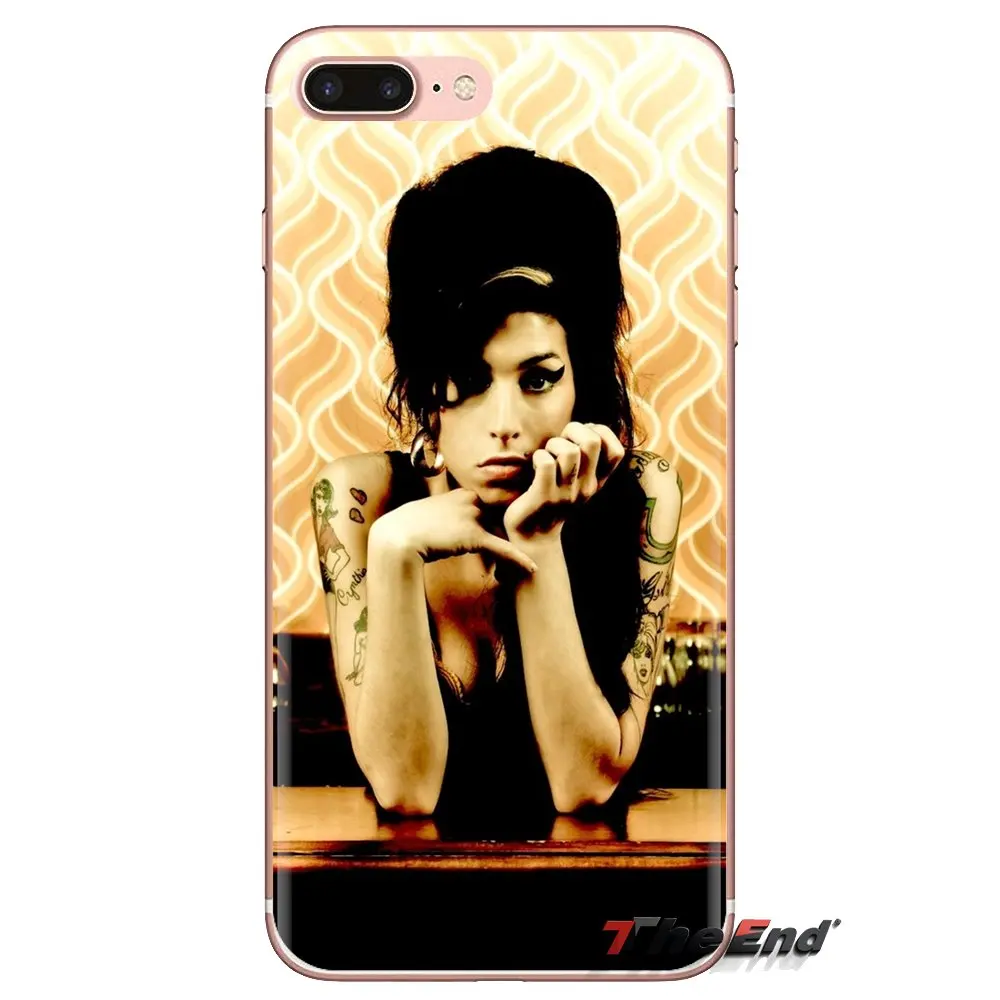 Прозрачные мягкие чехлы для iPod Touch Apple iPhone 4 4S 5 5S SE 5C 6 6S 7 8 X XR XS Plus MAX Amy Winehouse |