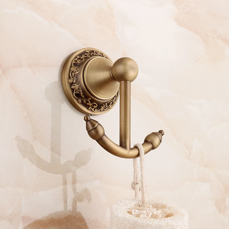 Античный настенный тканевый крючок одиночный для пальто фарфоровый цветок