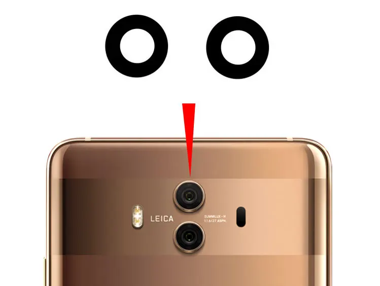 Стеклянный объектив задней основной камеры 2 шт. для Huawei Mate 10 сменный ремонт с