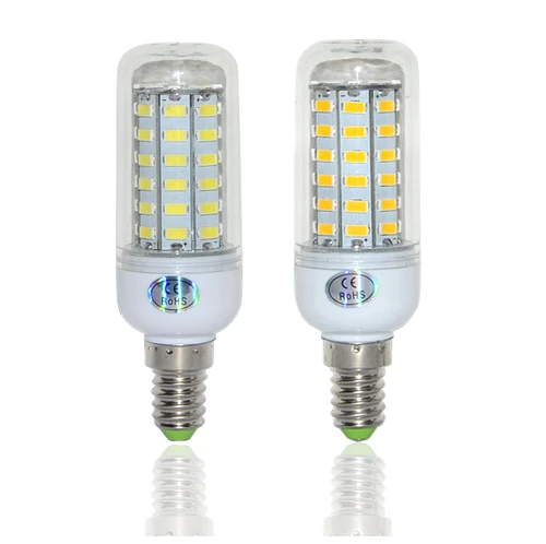 SMD 5730 E14 3 Вт 5 7 12 15 20 25 Светодиодная светодиодный Па кукуруза 220 В 24 светодиода 36