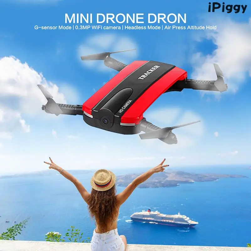 Дрон телефон слежения contrскладная селфи Droneol мини Дроны с Wi Fi FPV HD камера Карманный