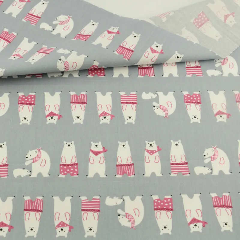 Cartoon Bear Style Cotton Fabrich Home Textile Sewing Material Tecido Art Work Curtain Tissue Garment Patchwork Quilting Bedding|quilt sizes for